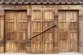 Old wooden door in Patan, Nepal Royalty Free Stock Photo