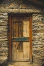 An old wooden door