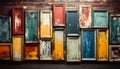 Old wooden door with rusty metal lock generated by AI Royalty Free Stock Photo