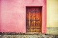 Old wooden door in Sighisoara