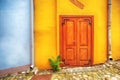 Old wooden door in Sighisoara