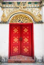 Old wooden door stone wall. The rear entrance to the castle Royalty Free Stock Photo