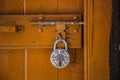 Old wooden door