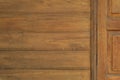 Old Wooden door in Thai style texture background.