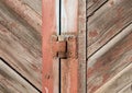 Old wooden door. Vintage rustic wooden background. Photo texture