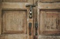 Old wooden Door, vintage style.