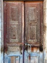 Old Wooden Doors, Needing Painting and Renovation