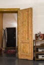 Old wooden doors and corridor Royalty Free Stock Photo