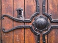 Old wooden doors