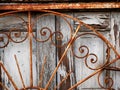 Old wooden doors, structure and details Royalty Free Stock Photo