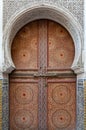 Old wooden doors in traditional Moroccan style