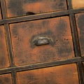 Old wooden drawer / cabinet - vintage furniture Royalty Free Stock Photo