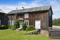 Old wooden dwelling house Halsingland Royalty Free Stock Photo