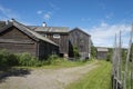 Old wooden farm buildings Halsingland Sweden