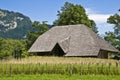 Old wooden farm house