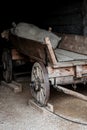 Vintage cart in the barn Royalty Free Stock Photo