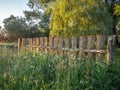 An old wooden fence