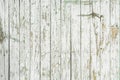 An old wooden fence with white cracked paint as a background Royalty Free Stock Photo