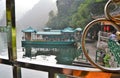 Old wooden ferry boat or ship found in China