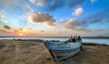 old wooden fishing boat Royalty Free Stock Photo