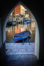 Old wooden fishing boat Royalty Free Stock Photo