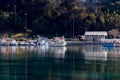 Fishing boats in the morning light Royalty Free Stock Photo