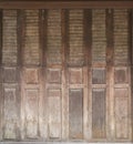 Old Wooden Fold Door