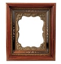 Old wooden frame with embellishment