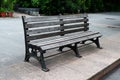 Old Wooden Garden Bench / Outdoor Seating Royalty Free Stock Photo