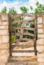 Old wooden garden door gate Royalty Free Stock Photo