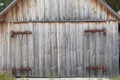 Old wooden gate to the barn shed Royalty Free Stock Photo