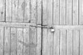 Old Wooden Gates with Padlock