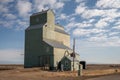 Old wooden grain elevator in the town of Wrentham