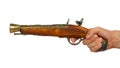 Old wooden gun Royalty Free Stock Photo