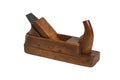 Old wooden hand plane for woodworking Royalty Free Stock Photo