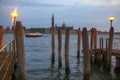 Wooden harbour in Venice