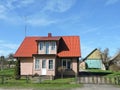 Old wooden home, Lithuania Royalty Free Stock Photo