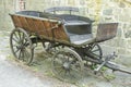 Old wooden horse wagon Royalty Free Stock Photo