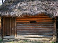 Old wooden house - barn at the farm Royalty Free Stock Photo