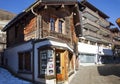 Old wooden house in the charming Swiss resort of SaasFee