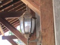 old wooden house with classic lights