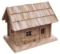 Old Wooden House Cutout Royalty Free Stock Photo