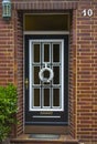 Old wooden house door in German small town, Geldern Royalty Free Stock Photo