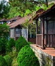 Traditional wooden house in Dalat, Vietnam Royalty Free Stock Photo