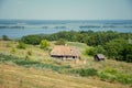 Old wooden house on a hill