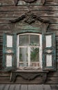 Old wooden house in the Irkutsk city