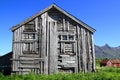 Old wooden house of Lofoten Royalty Free Stock Photo