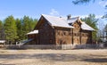 Old wooden house in Malye Karely (Little Karely) near Arkhangelsk, north of Russia, Europe Royalty Free Stock Photo
