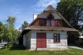 Old wooden house in the monumental reserve of folk architecture Betlem, Hlinsko, Czech Republic