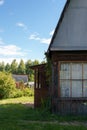 Old wooden house in the village Royalty Free Stock Photo